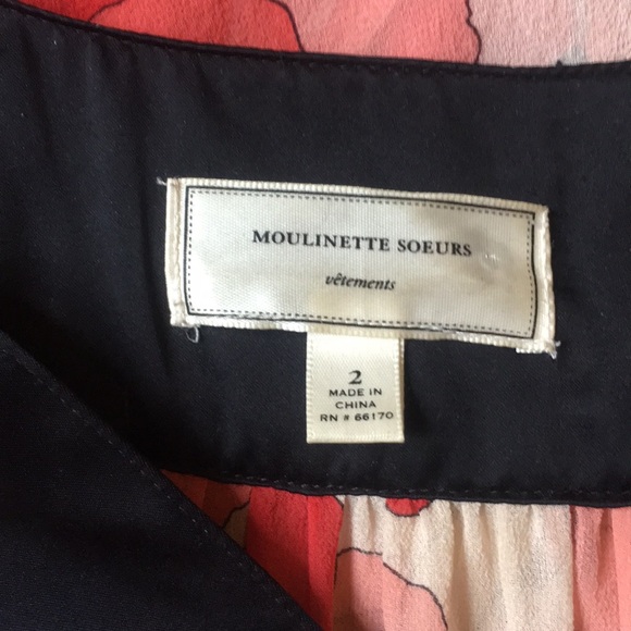 Anthropologie Playful Poppy Silk dress - Picture 4 of 5